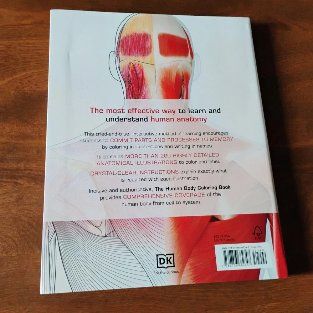 The Human Body Coloring Book The Ultimate Anatomy Study Guide‎ DK